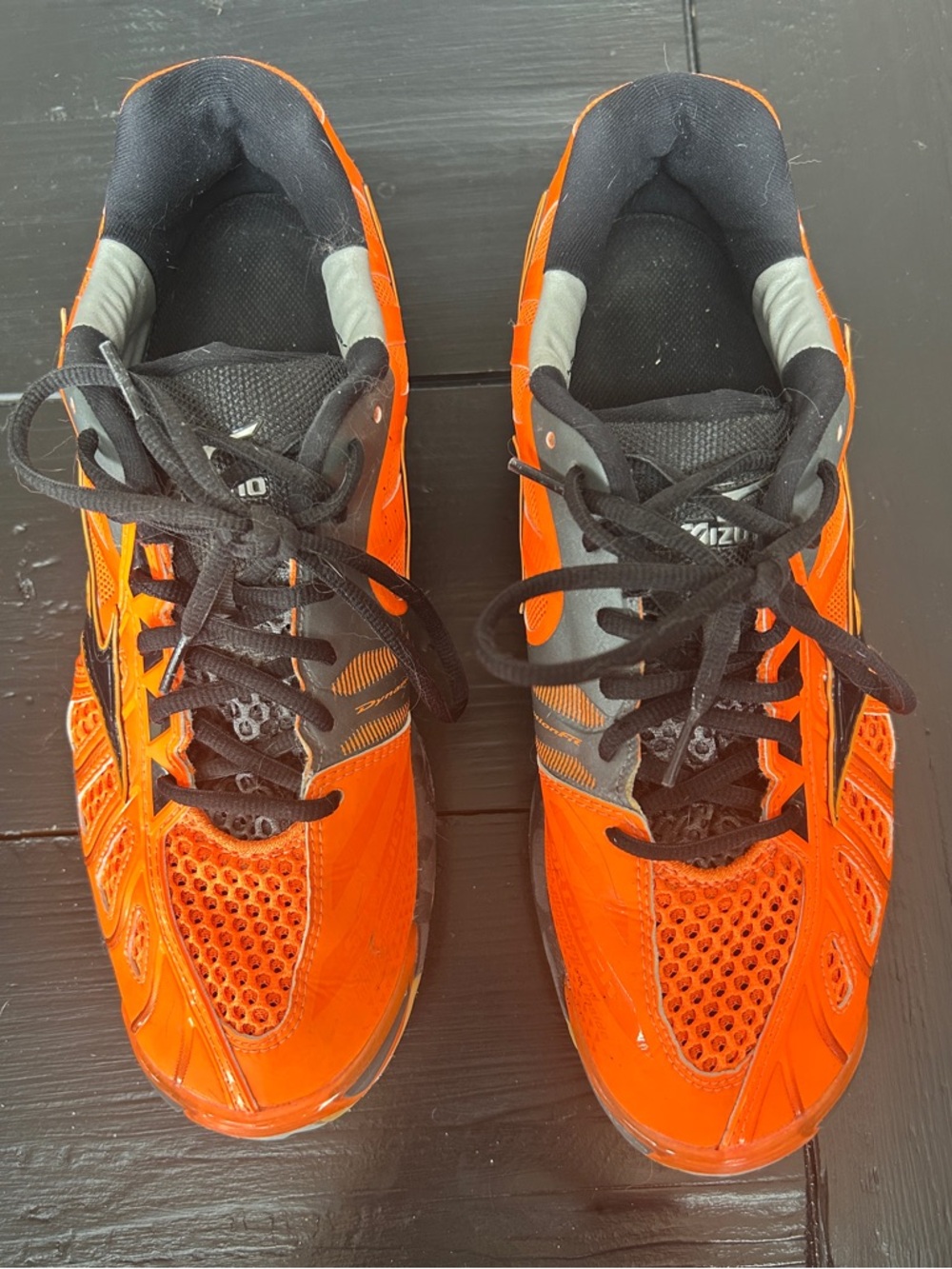 Mizuno Wave Tornado X Orange and Black Men's Court Shoes